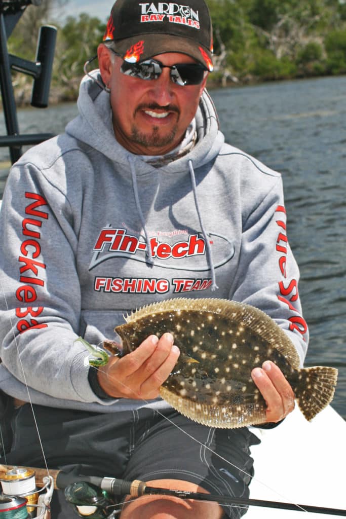 Catching flounder