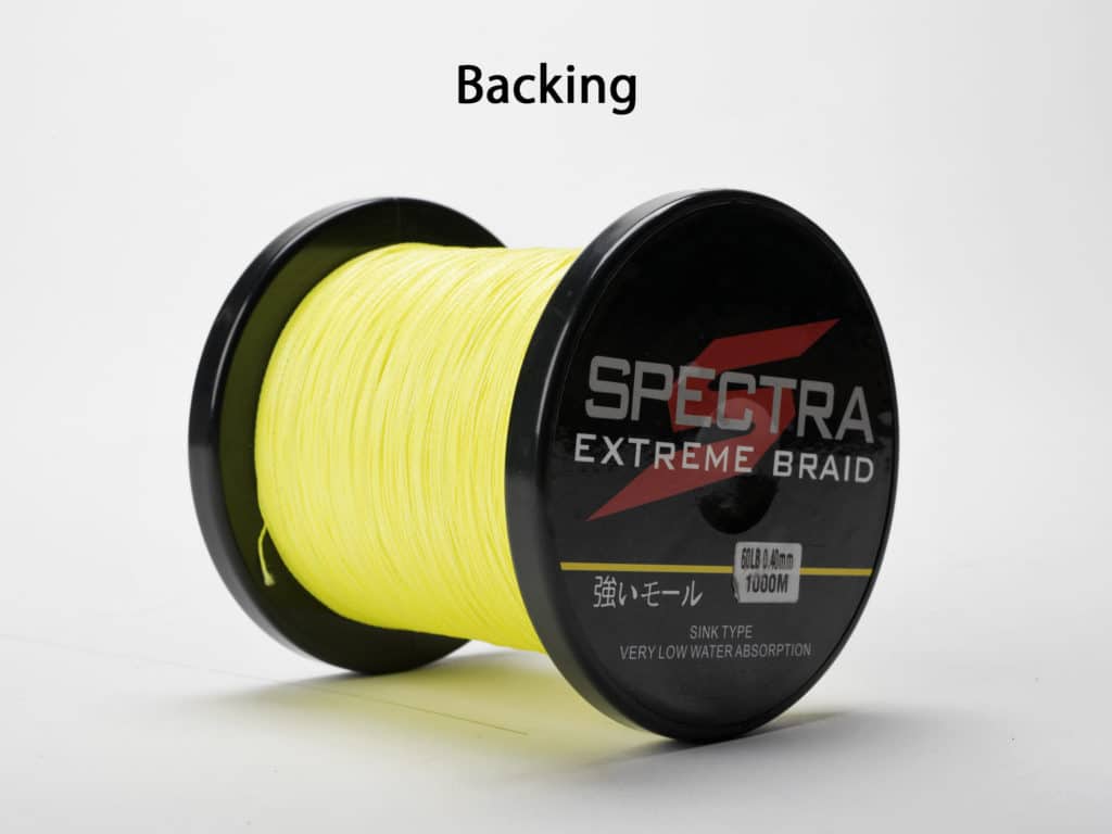 The ideal backing is 30-pound Micron. Some fly fishers go to gelspun (braid) because its small diameter-to-strength ratio allows the use of smaller, lighter reels without sacrificing line capacity.
