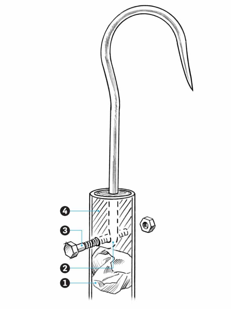 how to make an extendible gaff