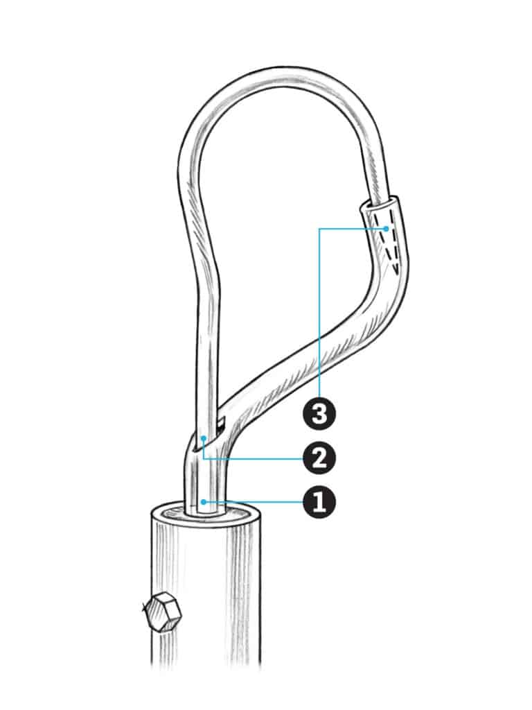 How to make an extendible gaff