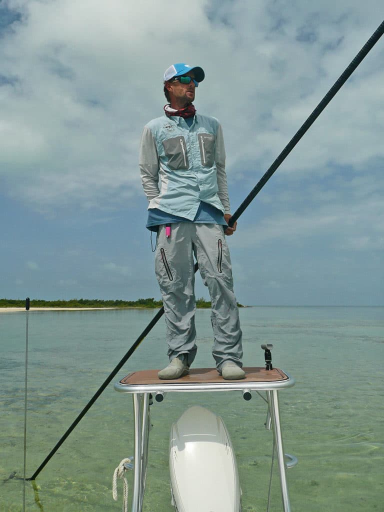 Robert Albury guided Suescun and his wife in Moore's Island on day one.