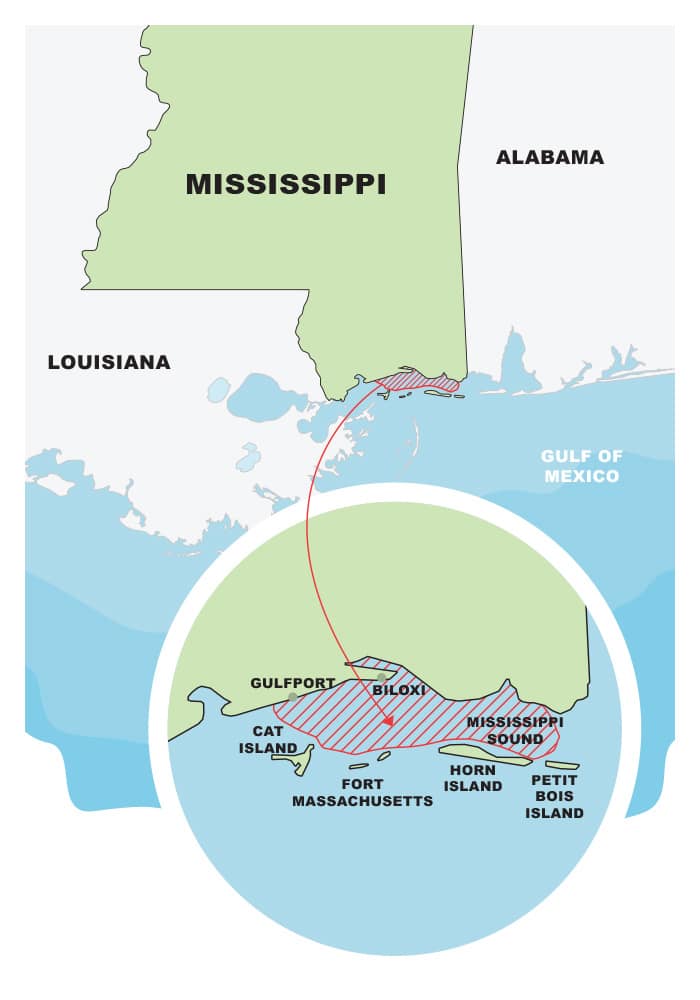 map of Gulf of Mexico