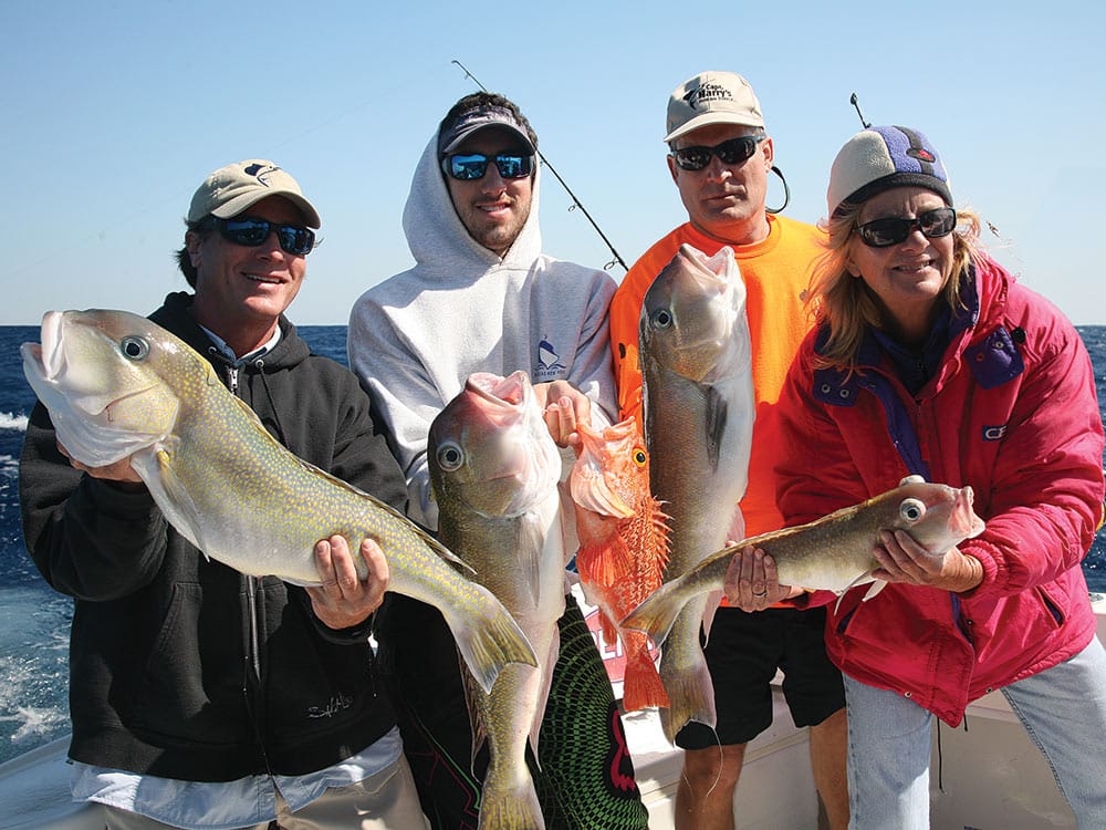 tilefish and rosefish deep dropping