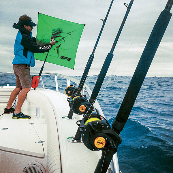 kite-fishing offshore
