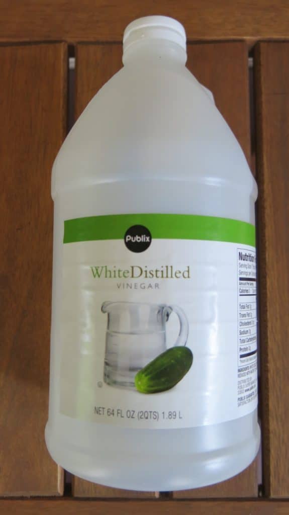 White Vinegar reduces water spots