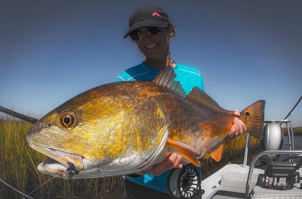 Trophy redfish draws fly anglers from all the world to Louisiana waters