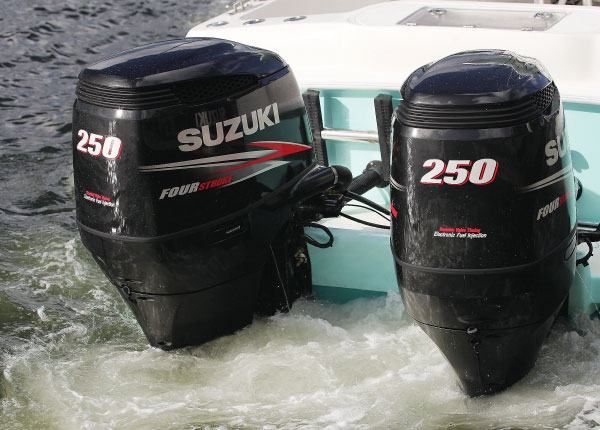 Twin Suzuki 250 Outboard Engines