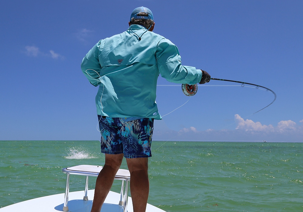 Setting the hook on a tarpon