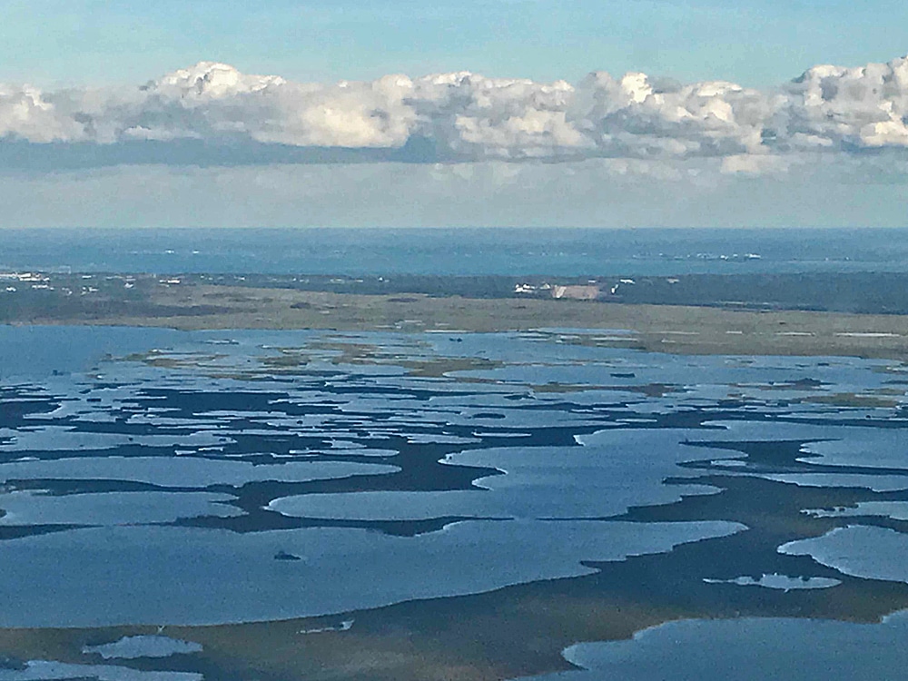 View of the Abaco Marls from the sky