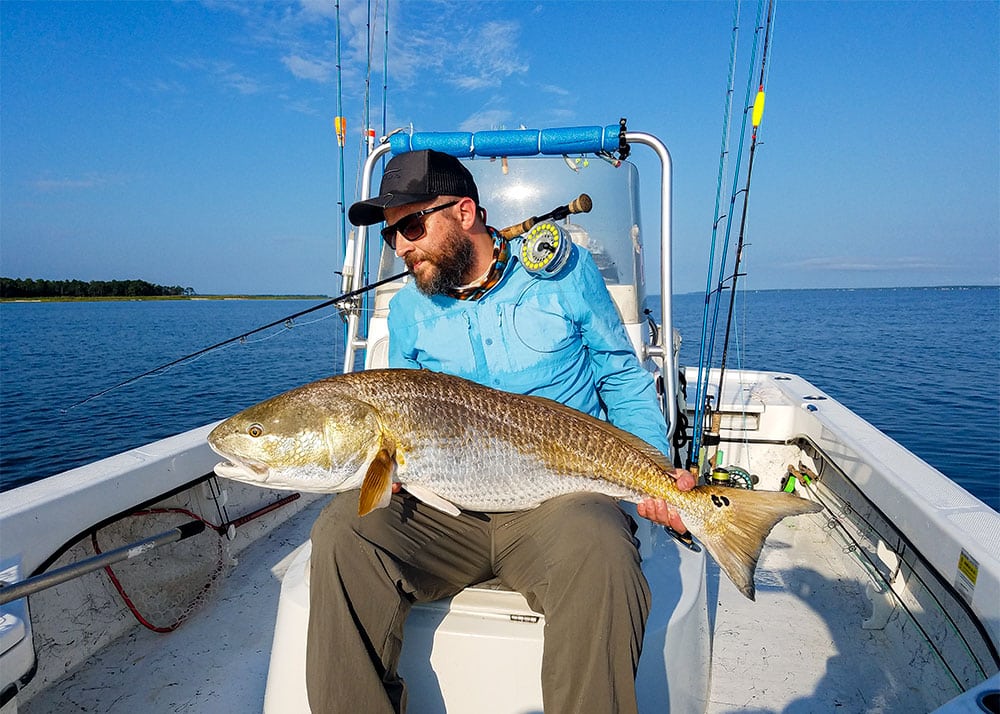 Giant redfish caught in North Carolina