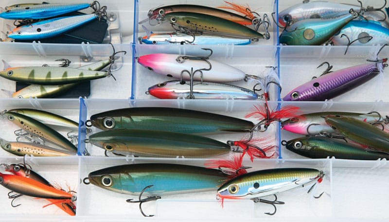 organizing fishing lures