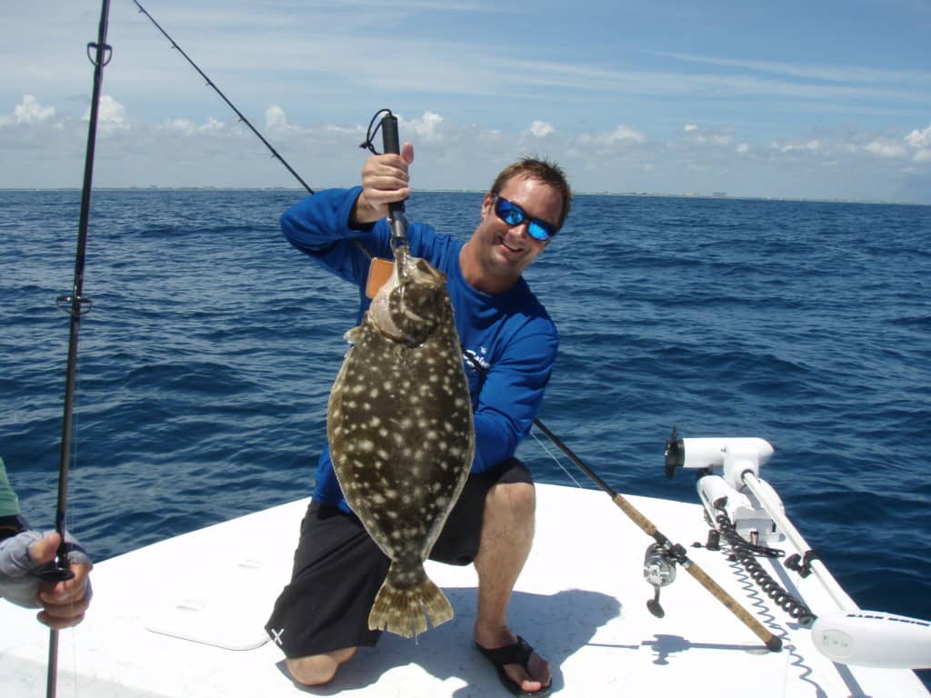 catching flounder