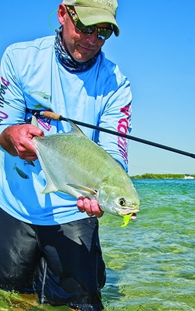 fly-fishing for pompano