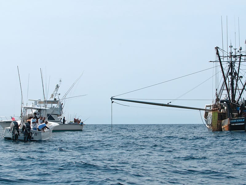 commercial boat offshore