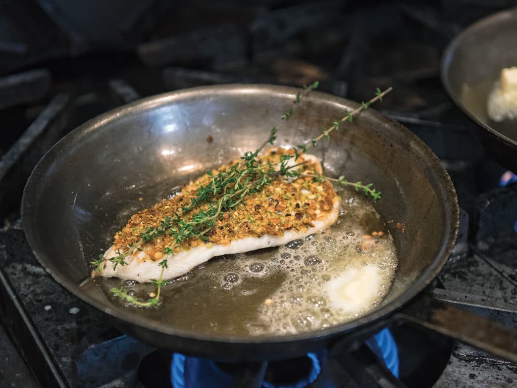 Pistachio-Crusted Triggerfish Seafood Recipe