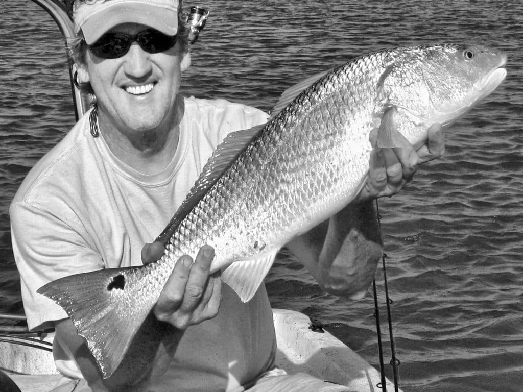 Redfish rely heavily on their senses of smell as opposed to their eyesight, so scented lures are often the ticket to success.