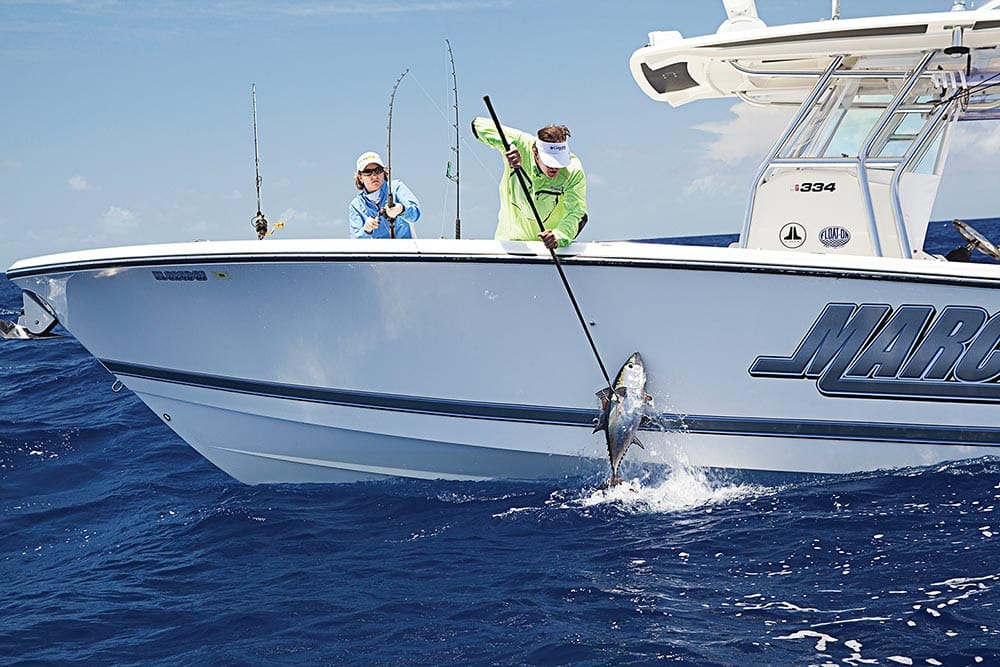 fishing offshore from center console