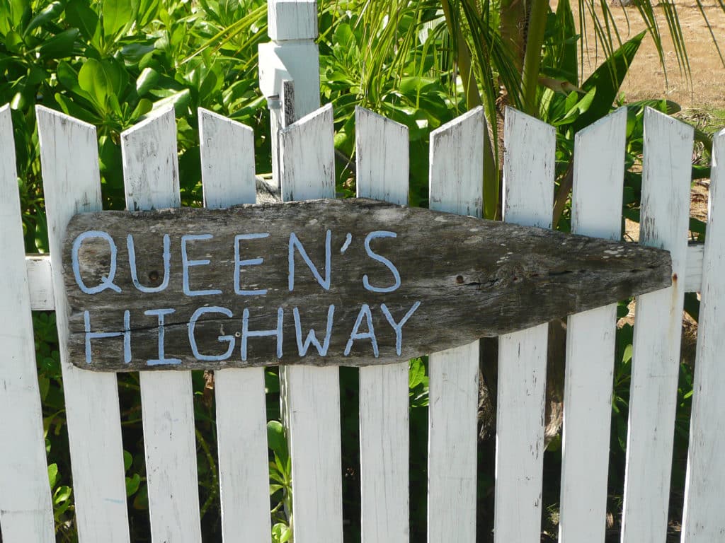 There's only one road leading from Hopetown to the north end of Elbow Cay.