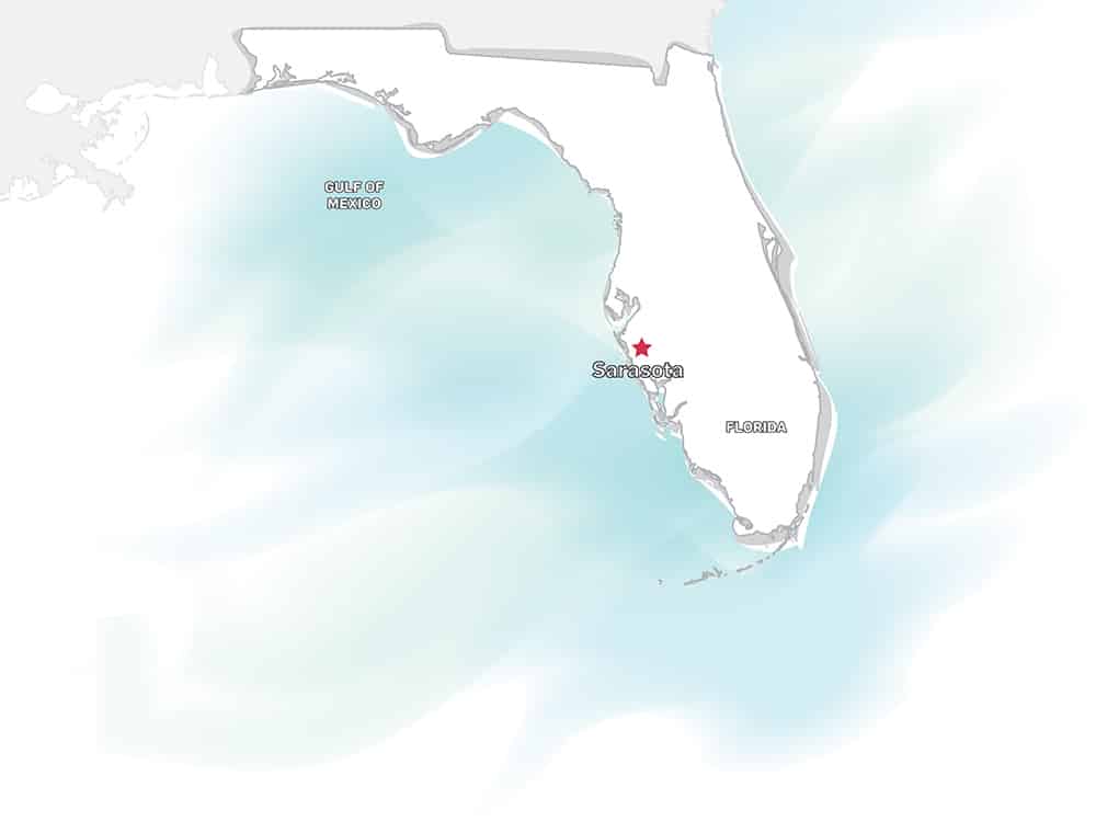 Sarasota location map