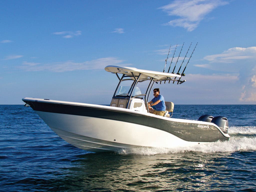 The Sea Fox 266 Commander is a top center-console that comes ready to fish.