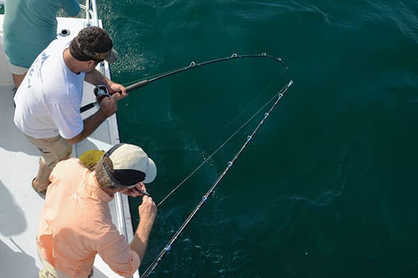 red snapper by boat