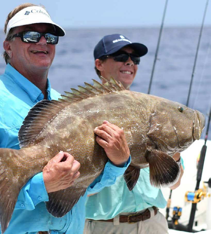 Bottomfishing tactics yield a grouper