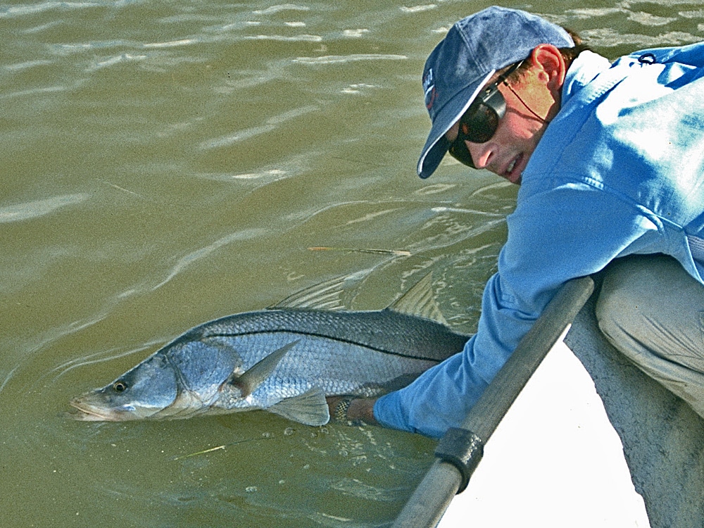 fly-fishing for snook