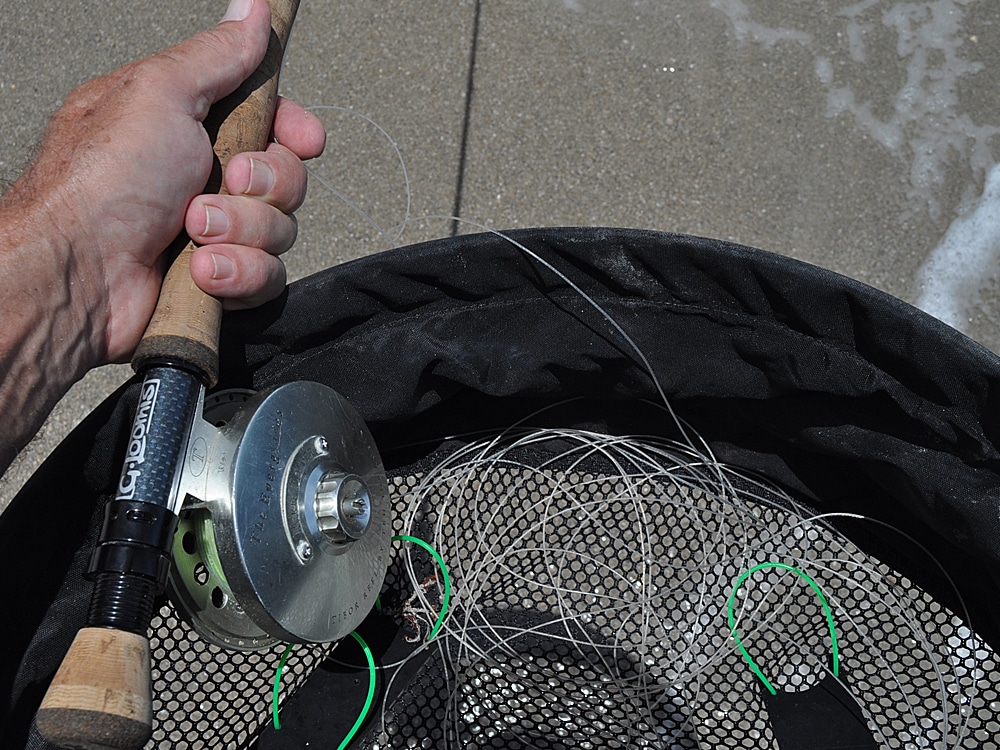 stripping basket for fishing