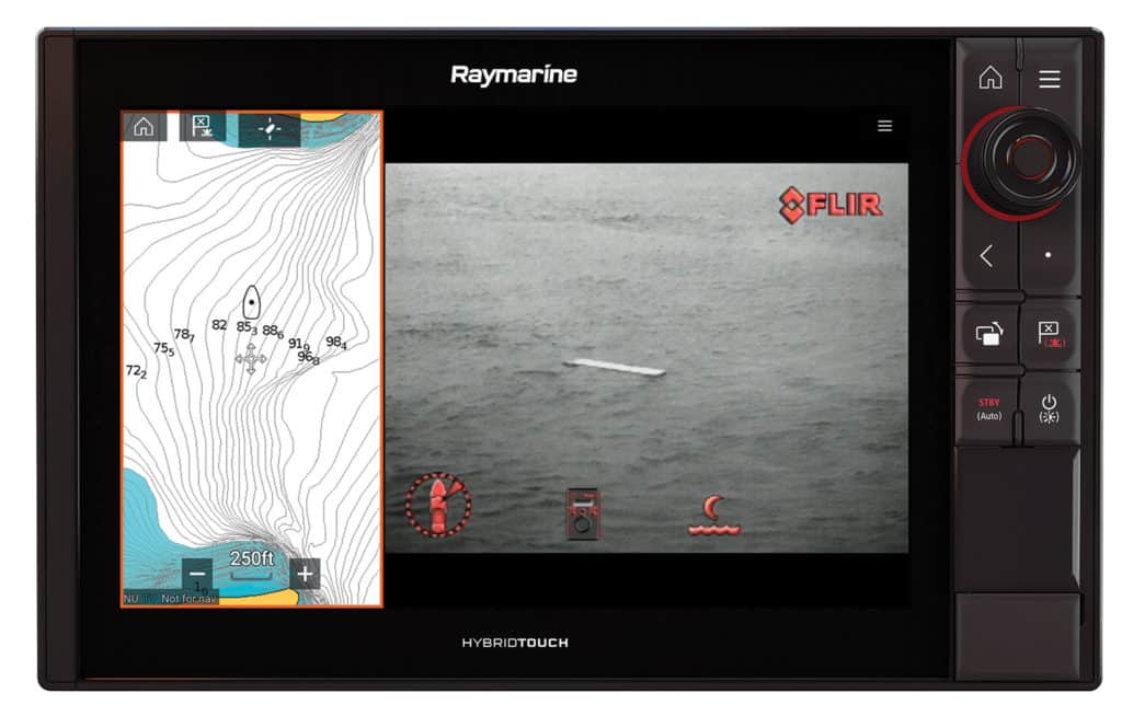 FLIR thermal image shows navigation hazard