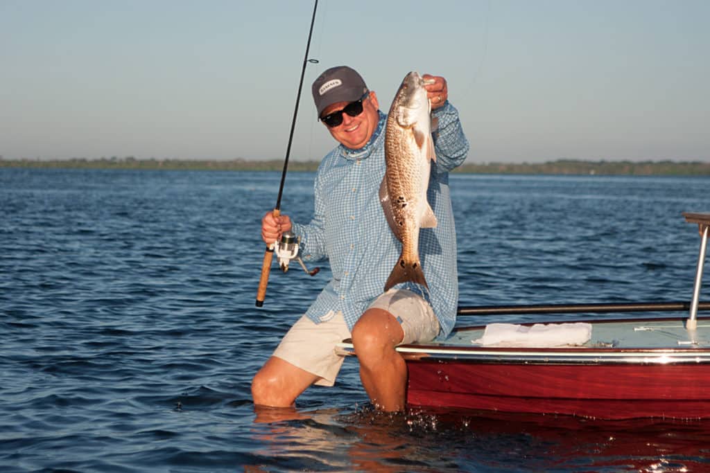 In the clear, shallow waters of Florida’s estuaries and back bays, redfish grow leery and require a stealthy approach.