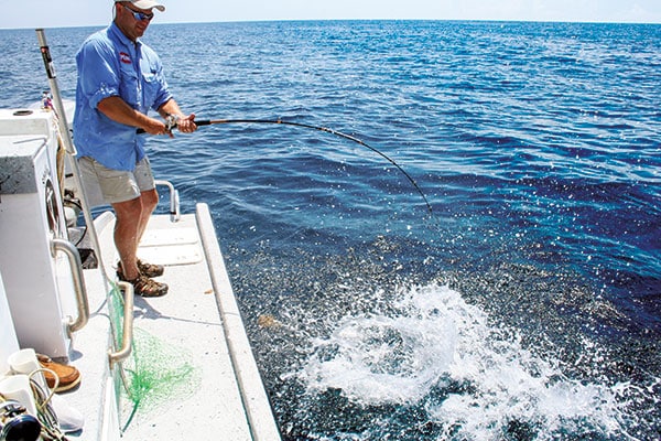 Deep Water Fishing for Redfish in Texas