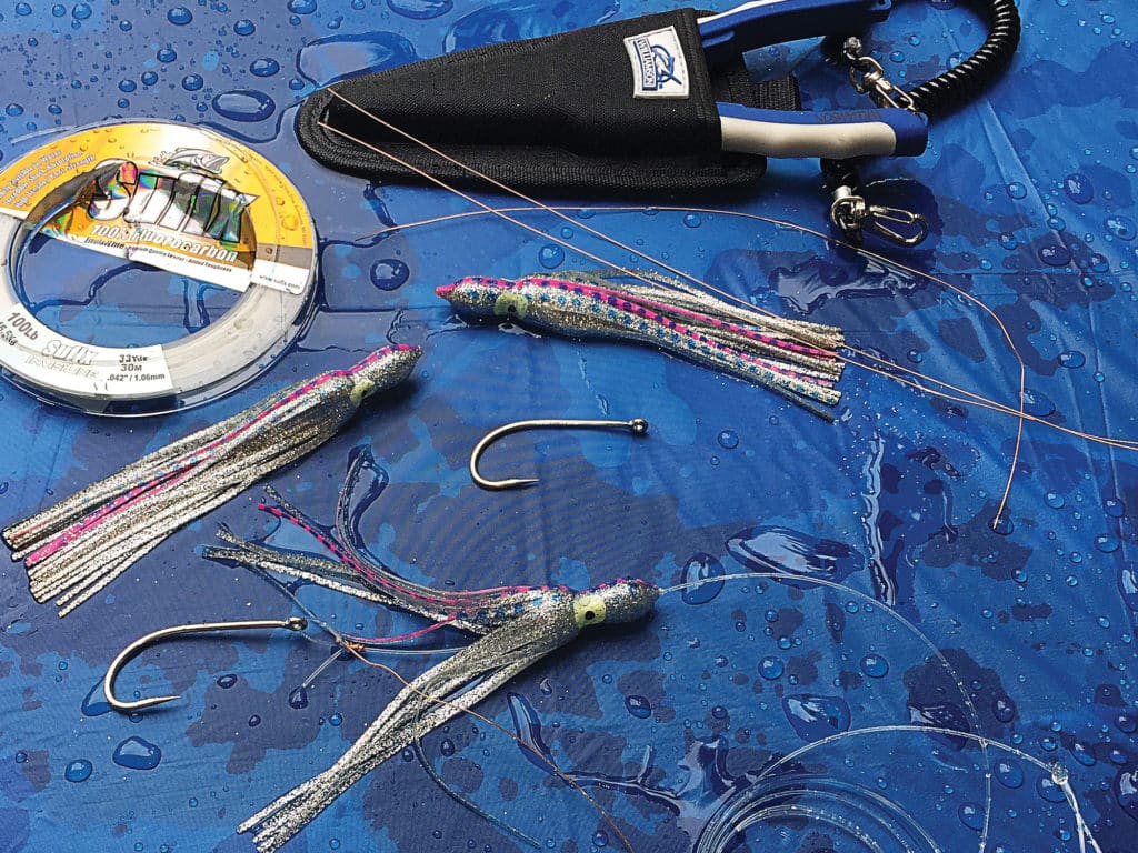 The materials needed to rig weedless ballyhoo are in most offshore anglers' tackle boxes.