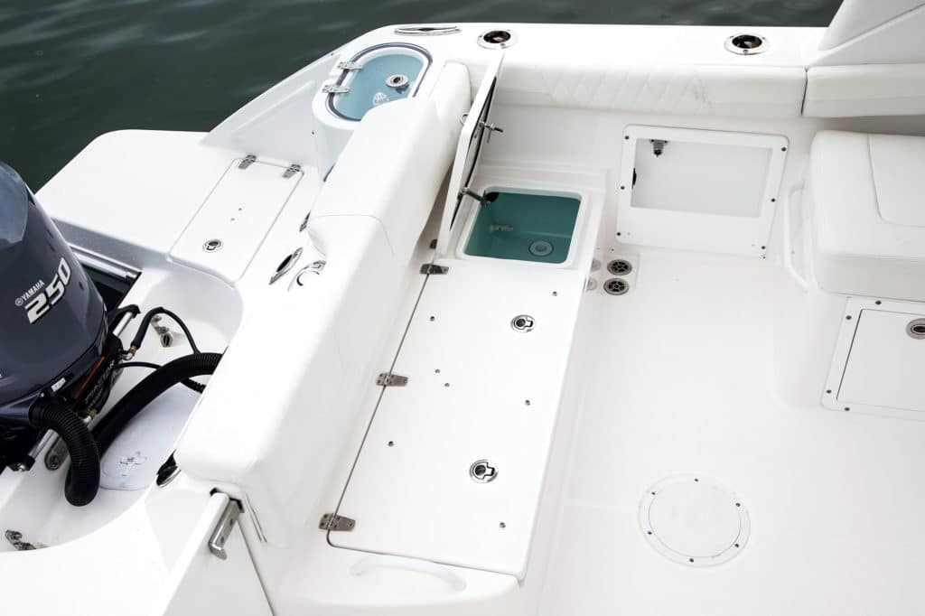 EdgeWater 230CX aft seating