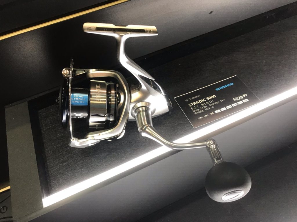 Shimano Stradic reel on display at iCAST