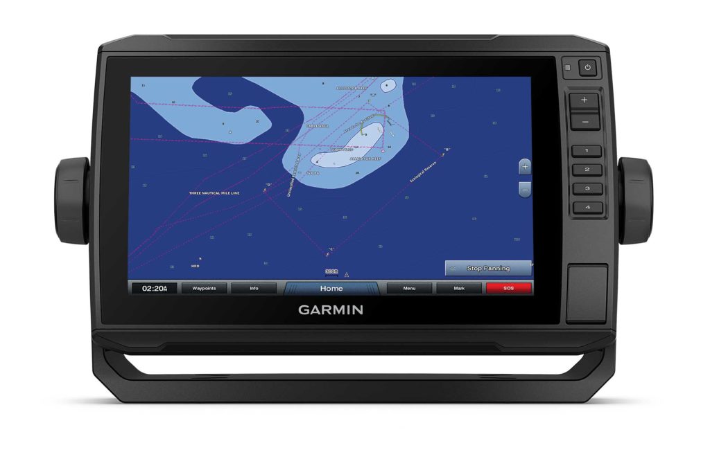 Garmin chart showing Alligator Reef Sanctuary