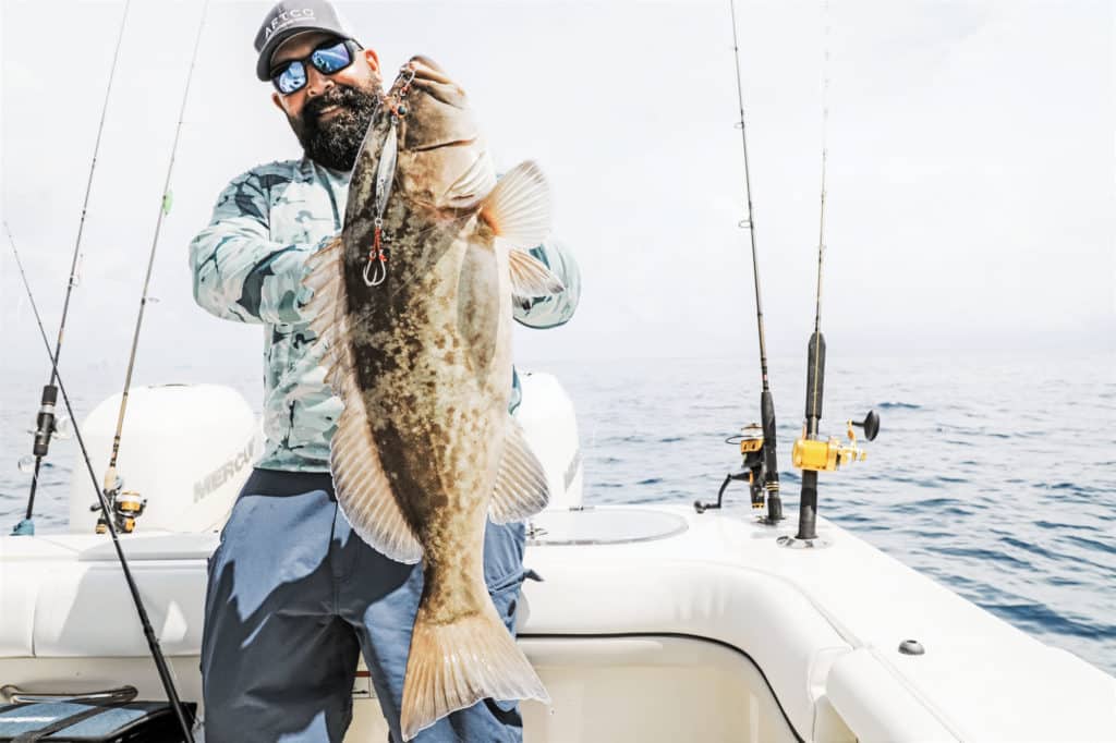 Large grouper caught bottomfishing