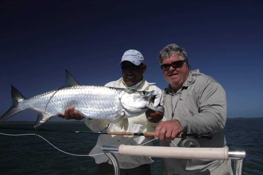 Tarpon caught on fly in Jardines de la Reina, Cuba