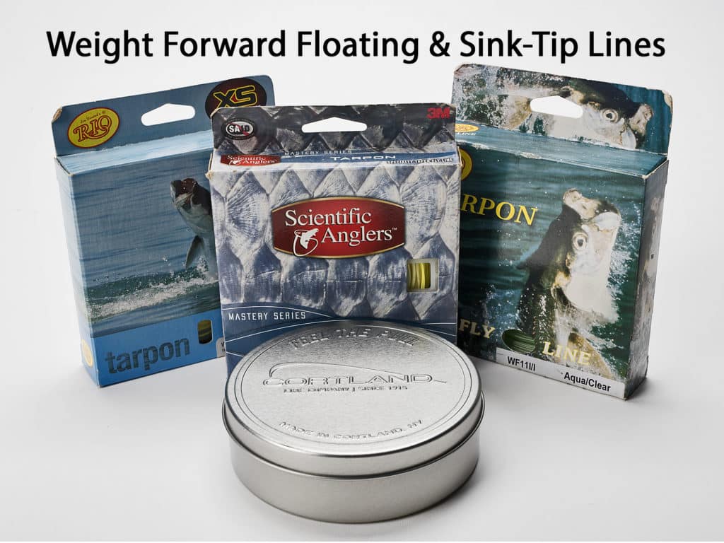 A full floating, opaque line (stay away from bright colors) is the workhorse when sight fishing tarpon. But a growing number of fly anglers are experimenting with clear floating lines, like those made by Monic, Cortland, and others, for additional stealth