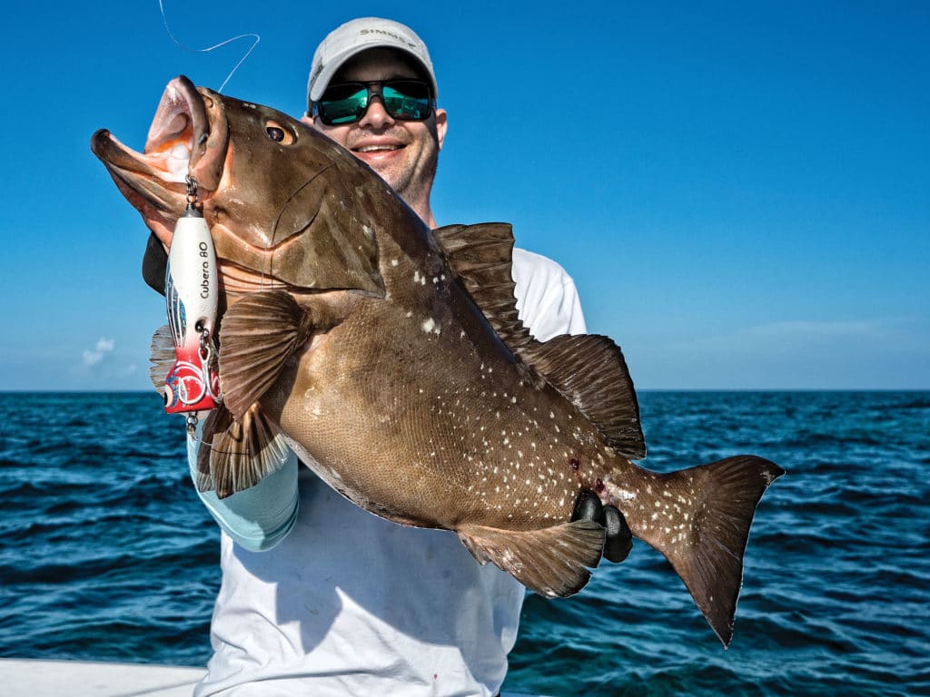 In the prisitine waters of the Dry Tortugas, catching grouper and snapper on topwater plugs is very doable.