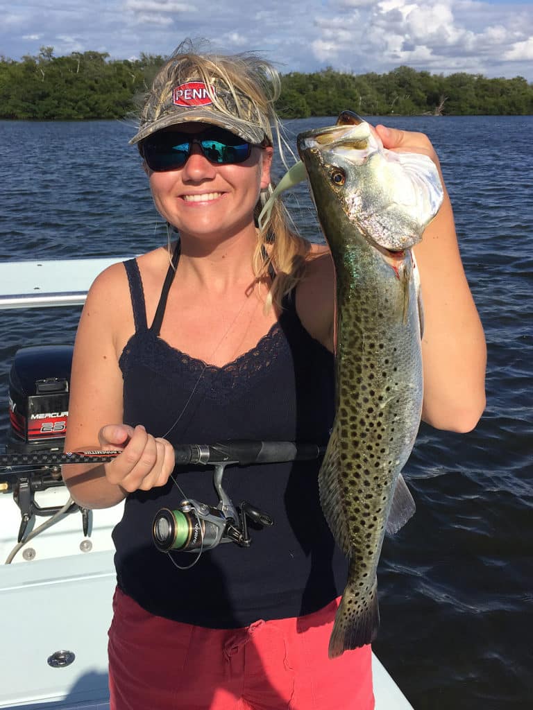 Speckled trout frequently forage in channels, bayous and coastal rivers.