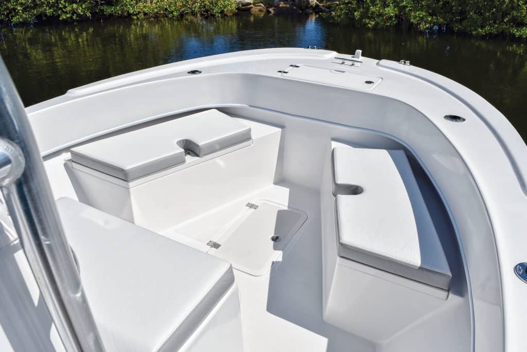 Dusky 227 XFV bow seating