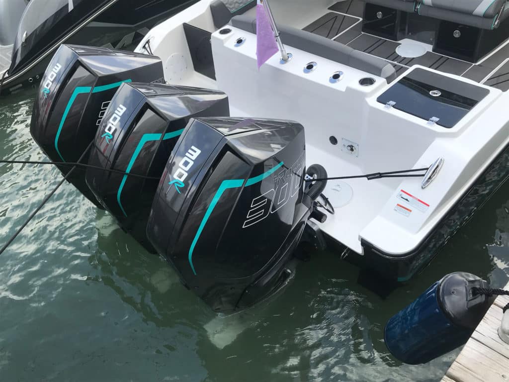 Fountain 32NX outboards