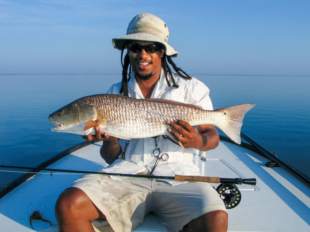 Redfish caught on fly