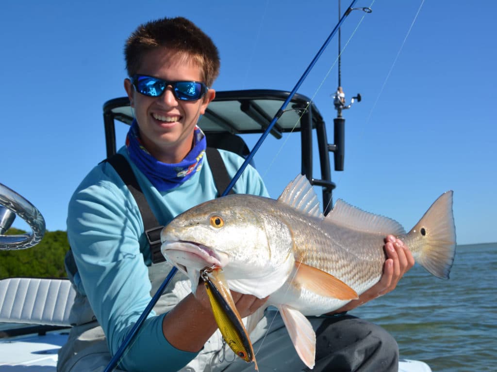 Redfish caught inshore in Key Largo