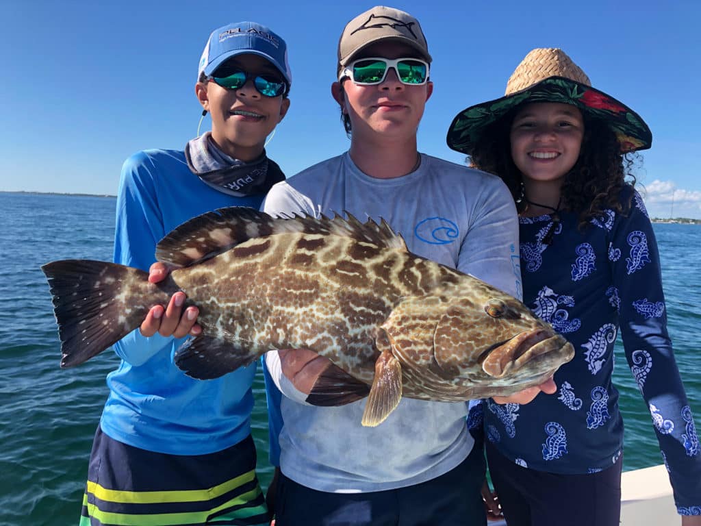 Grouper caught in Key Largo