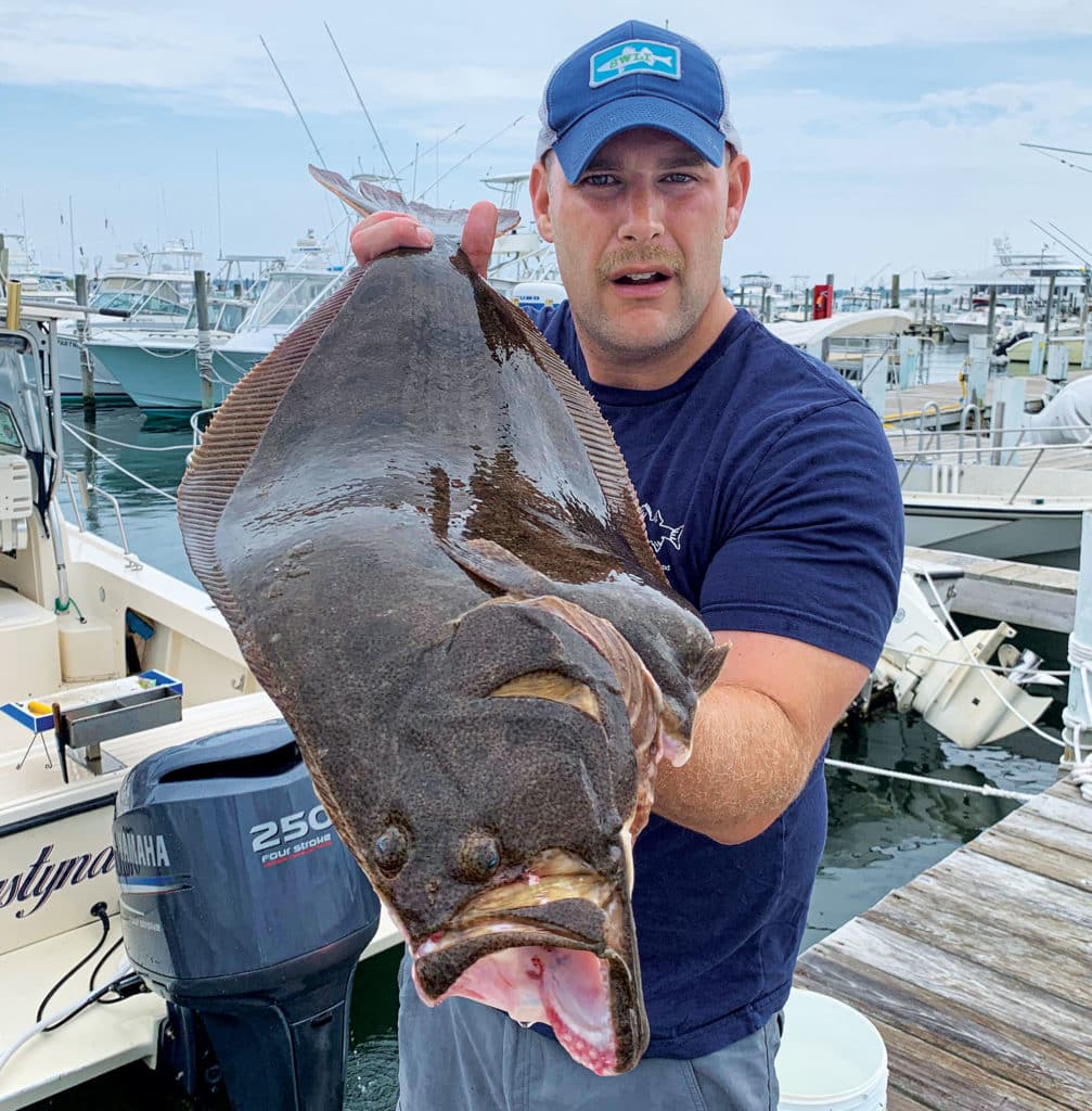 Large fluke on the dock