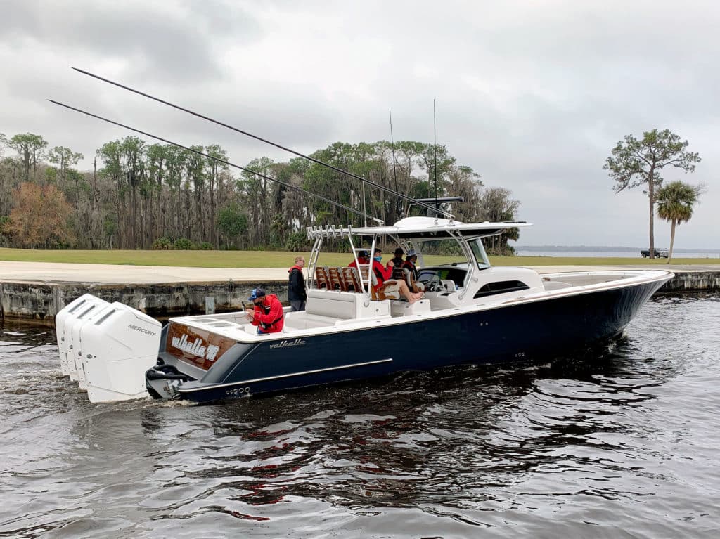 Valhalla 46 four mercury 600 hp outboard engines