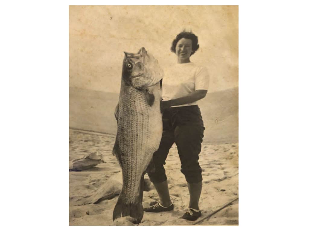 world record women's striped bass