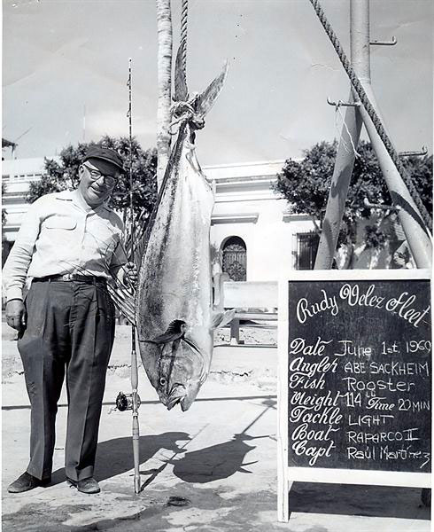 Abe Sackheim world record roosterfish