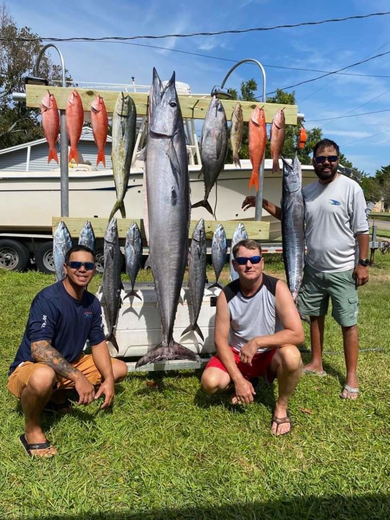 wahoo, vermilion snappers, Mahi, blackfin tuna, scamp, bonito, king mackerel